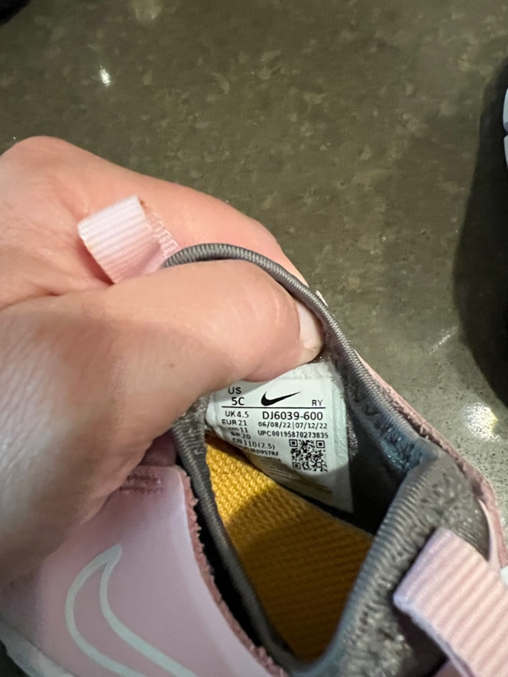 Nike Kids Pink Slip-On Sneakers with White Sole - Picture 6 of 6
